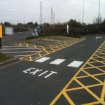 Motorway Marking in Newtown 2