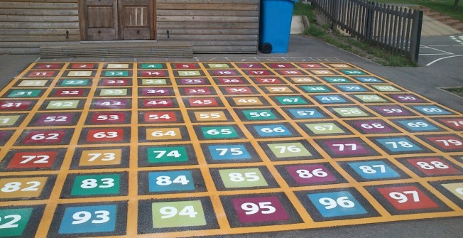 Thermoplastic Playground Markings in Hardwick