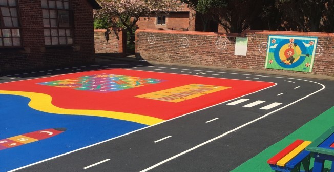 Play Area Surface Painting in Ashley